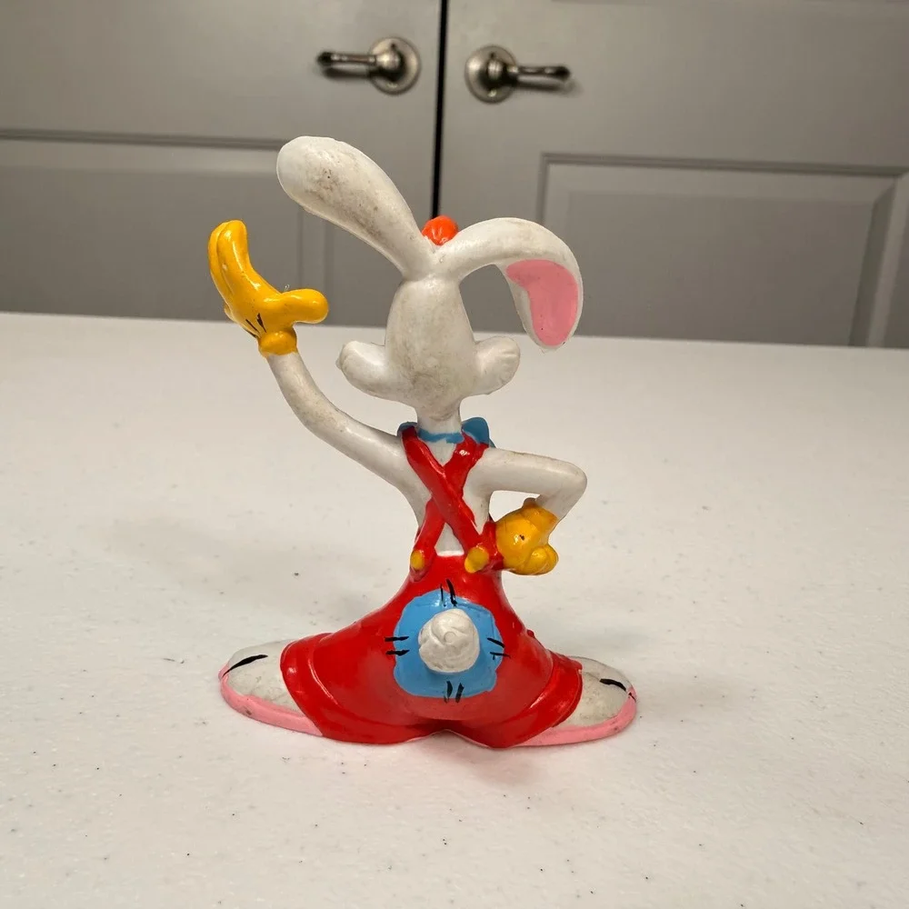 Vintage 1987 Disney Roger Rabbit PVC Figure Who Framed Roger Rabbit Toy 80s